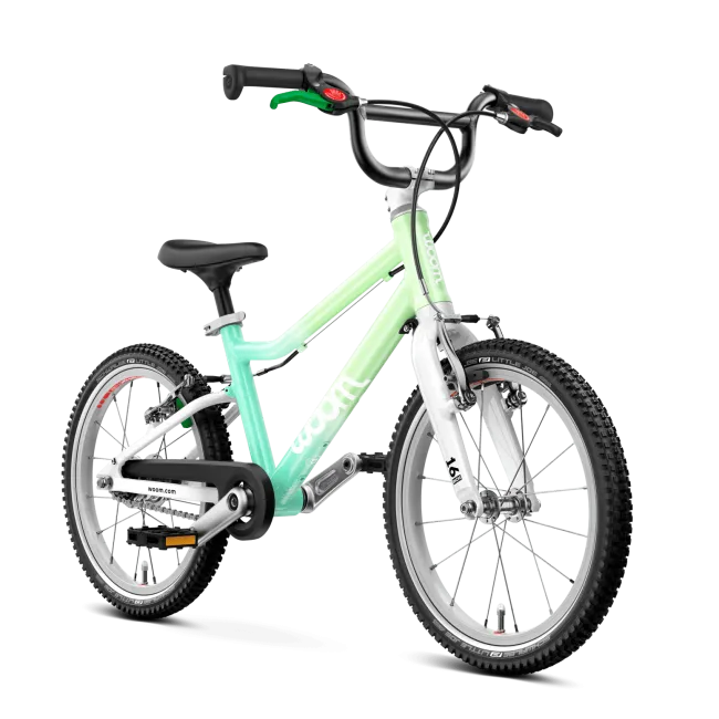 Bicicleta copii Woom 3 Automagic Go cu roti 16" - Spermint Crush