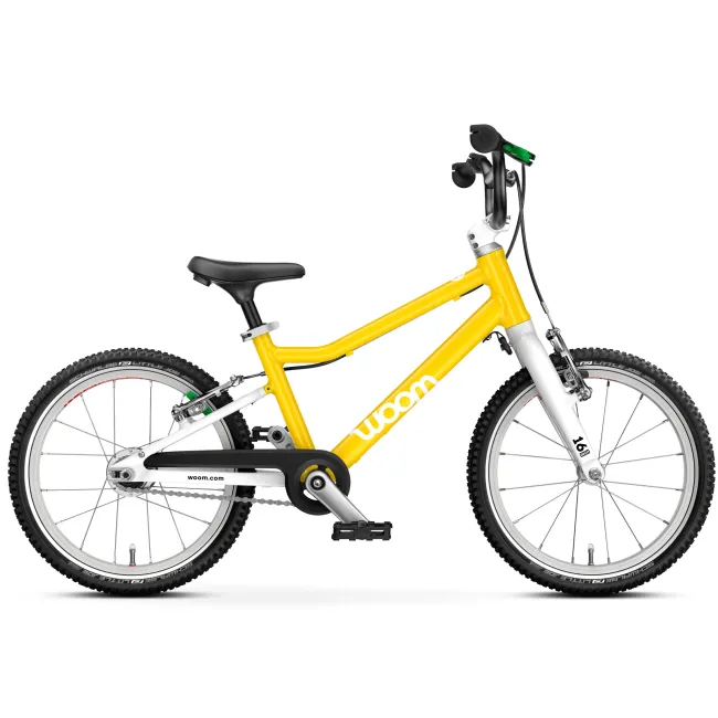 Bicicleta copii Woom 3 Automagic Go cu roti 16" galben Vibrant Yellow