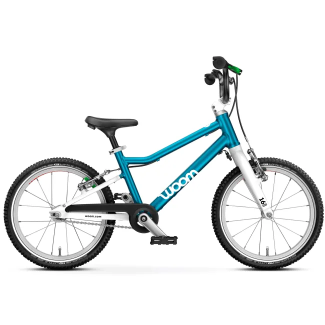 Bicicleta copii Woom 3 Go cu roti 16" albastru metalic
