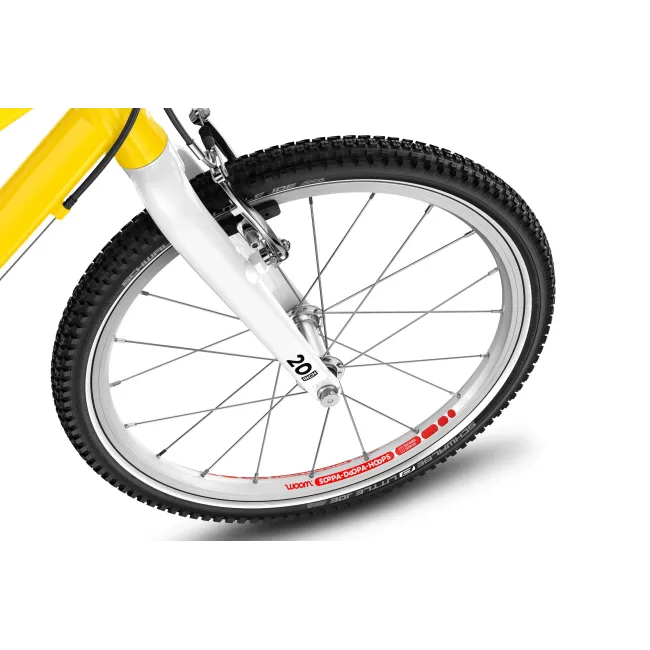Bicicleta copii Woom 4 Go cu roti 20" galben Vibrant Yellow