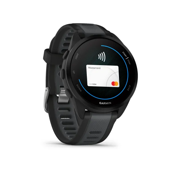 Garmin - Forerunner 165 ceas multisport cu GPS AMOLED - negru - gri Slate Grey
