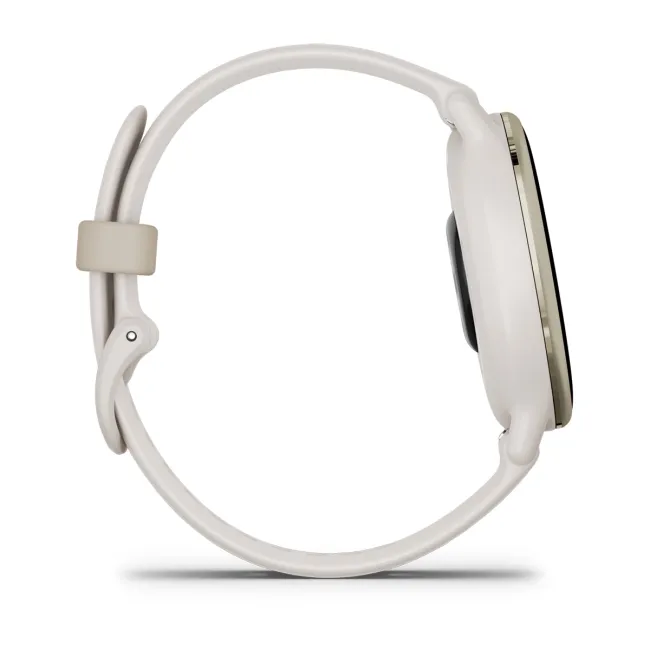 Garmin - Vivoactive 5 smartwatch cu GPS și AMOLED - ramă Cream Gold - carcasă Ivory  şi bratara din silicon