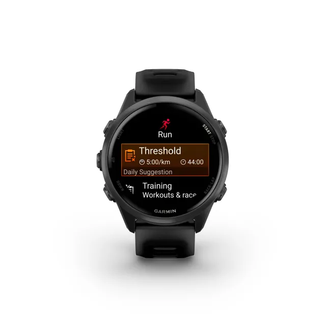 Garmin Forerunner 570 - 42 mm - ceas multisport cu GPS si AMOLED - negru Slate Gray Aluminium with Translucent Black | Black Band