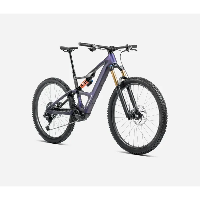Bicicletă electrică eMTB Trail Orbea RISE SL M-LTD 420W - Tanzanite Carbon View | Carbon Raw (Matt)