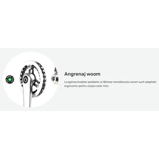 Bicicleta copii Woom 3 AUTOMAGIC cu roti 16" portocaliu intens alb