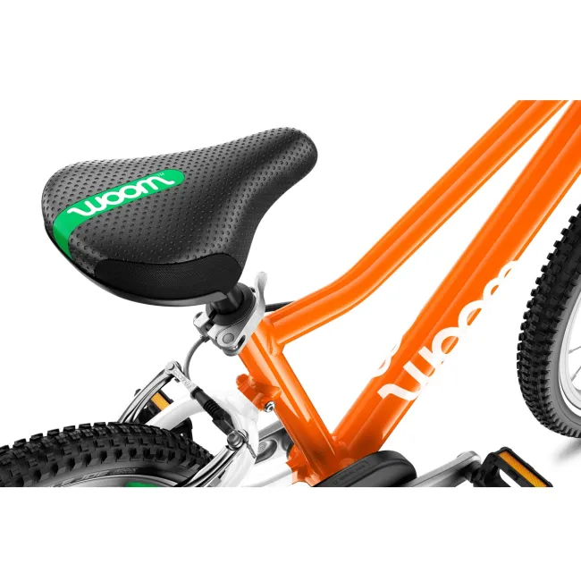 Bicicleta copii Woom 3 AUTOMAGIC cu roti 16" portocaliu intens alb