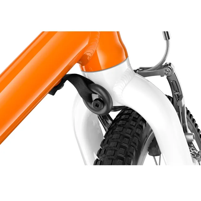 Bicicleta copii Woom 3 AUTOMAGIC cu roti 16" portocaliu intens alb