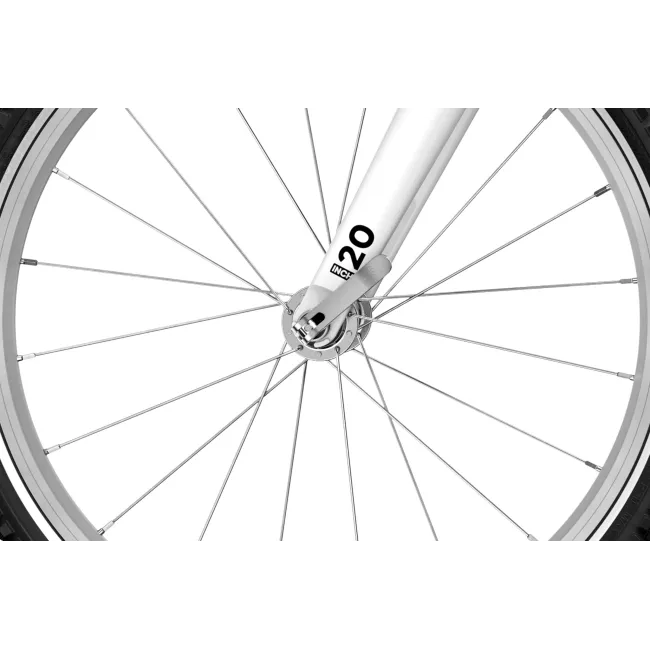 Bicicleta copii Woom 4 Go cu roti 20" albastru metalic