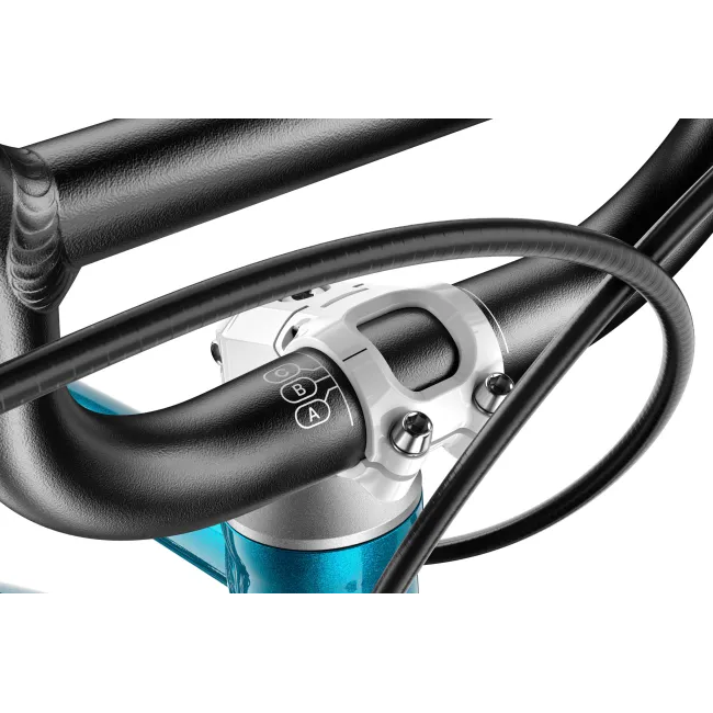Bicicleta copii Woom 4 Go cu roti 20" albastru metalic