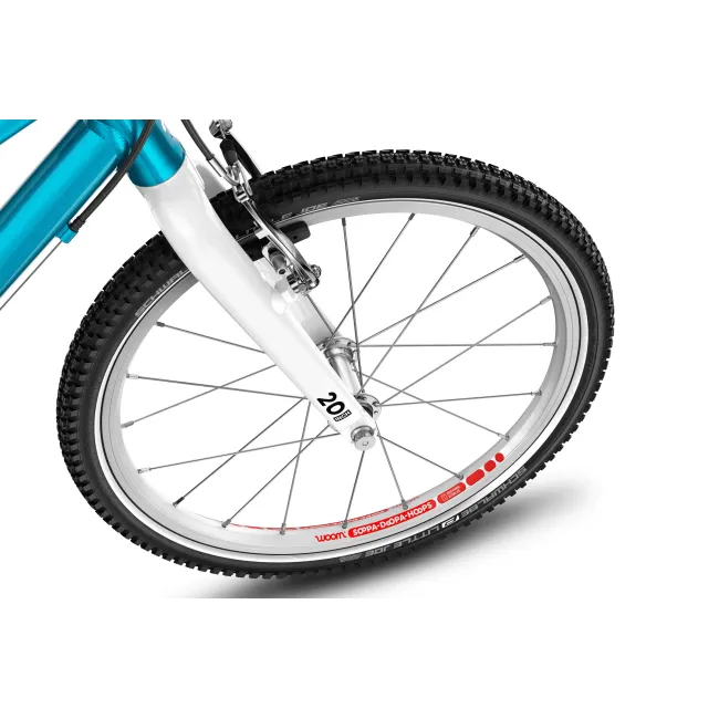 Bicicleta copii Woom 4 Go cu roti 20" albastru metalic