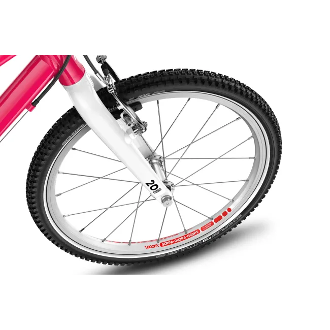 Bicicleta copii Woom 4 Go cu roti 20" roz Hot Pink