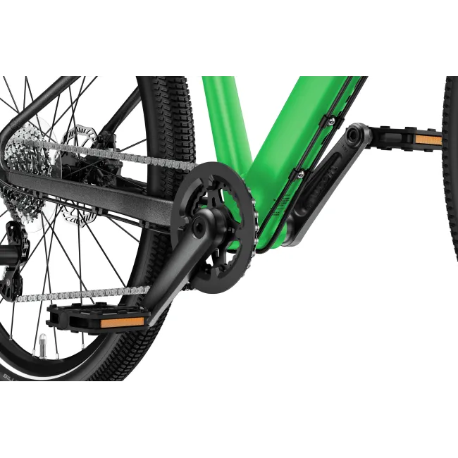 Bicicleta copii Woom 5 Explore cu roti 24" verde Jungle Green