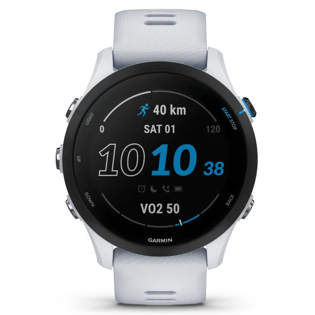 Garmin - Forerunner 255 Music ceas multisport cu GPS - alb