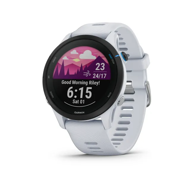 Garmin - Forerunner 255 Music ceas multisport cu GPS - alb