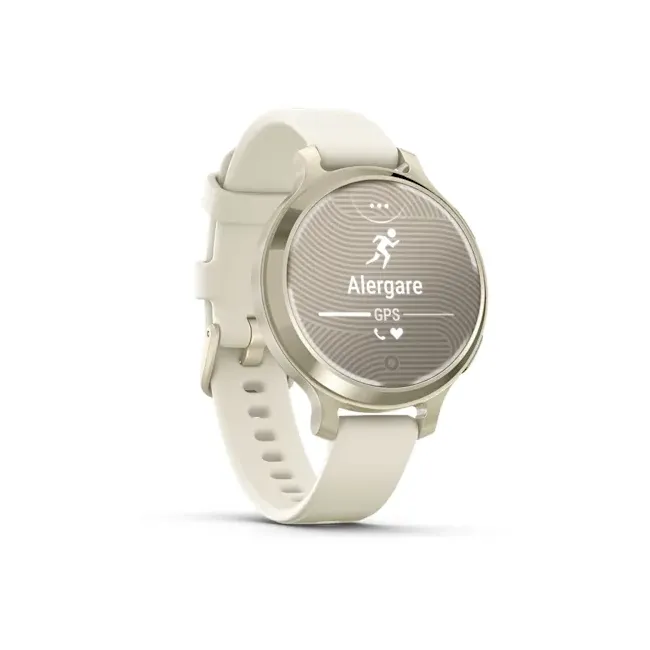 Garmin - Lily 2 Active - Lunar Gold, curea de silicon Bone