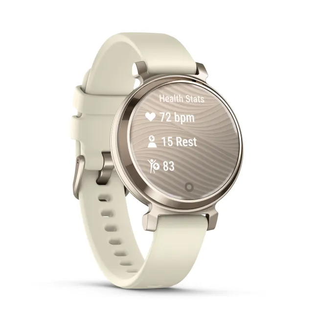 Garmin - Lily 2 smartwatch - crem auriu - curea nucă de cocos din silicon