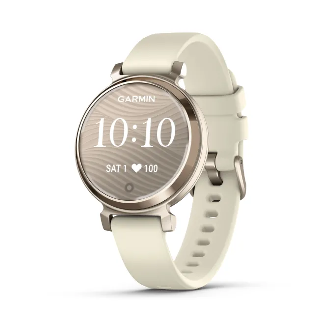 Garmin - Lily 2 smartwatch - crem auriu - curea nucă de cocos din silicon