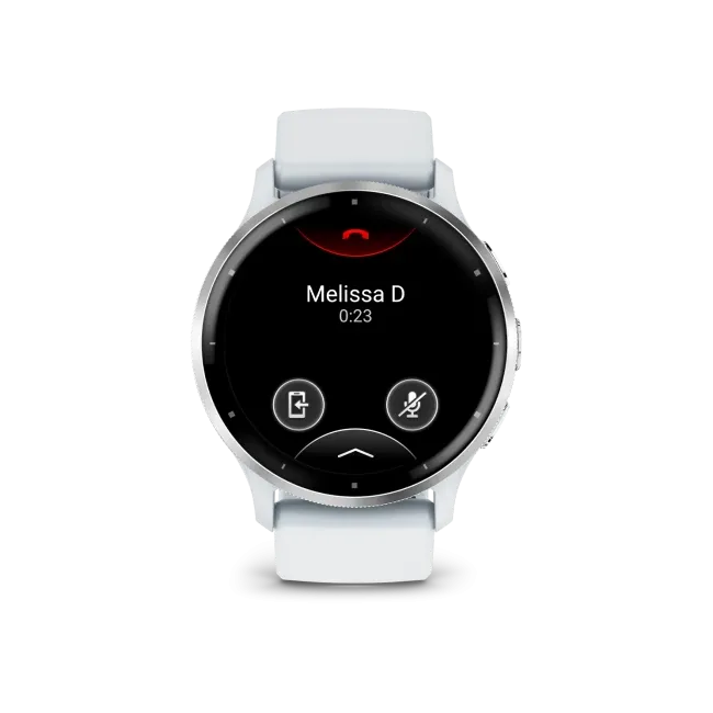 Garmin - Venu 3 smartwatch cu GPS și AMOLED - ramă argintie din oţel inoxidabil şi carcasă whitestone şi brăţară din silicon