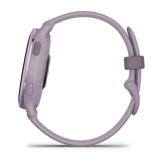 Garmin - Vivoactive 5 smartwatch cu GPS și AMOLED - ramă mov orchid din aluminiu - carcasă mov şi bratara din silicon