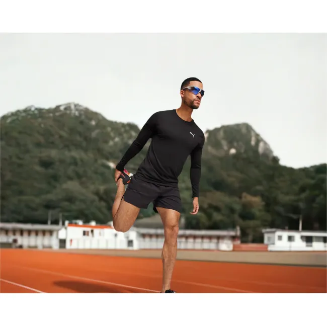 Puma - pantofi alergare pentru barbati Deviate Nitro 2 FF - negru alb portocaliu Sun Stream sunset glow