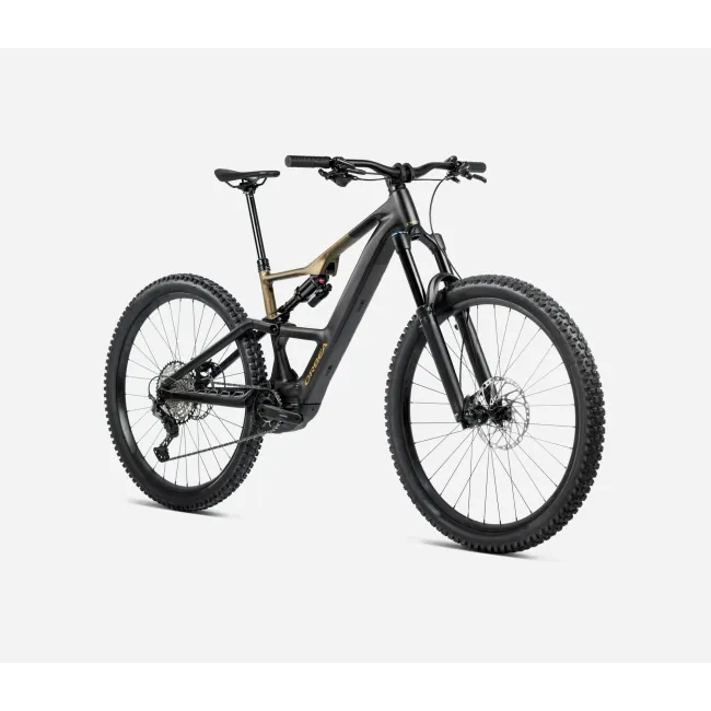 Bicicletă electrică eMTB Trail Orbea RISE LT H20 - Diamond Black | Splash Olive Green (Matt)