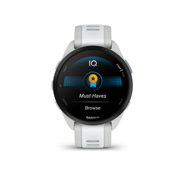 Garmin - Forerunner 165 ceas multisport cu GPS AMOLED - alb Whitestone - gri mist grey