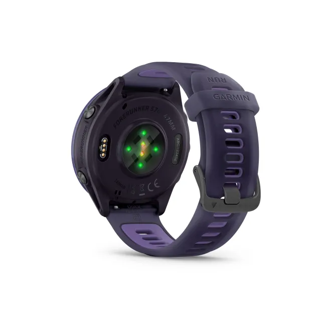 Garmin Forerunner 570 - 47mm - ceas multisport cu GPS si AMOLED - negru Indigo Aluminium with Translucent Imperial Purple | Indigo Band