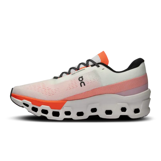 On Cloudmonster 2 - pantofi alergare pentru barbati - Alb portocaliu White | Flame