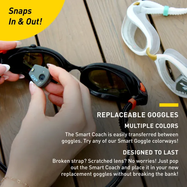 Finis - Ochelari de inot Smart Goggle Max Kit - Clear