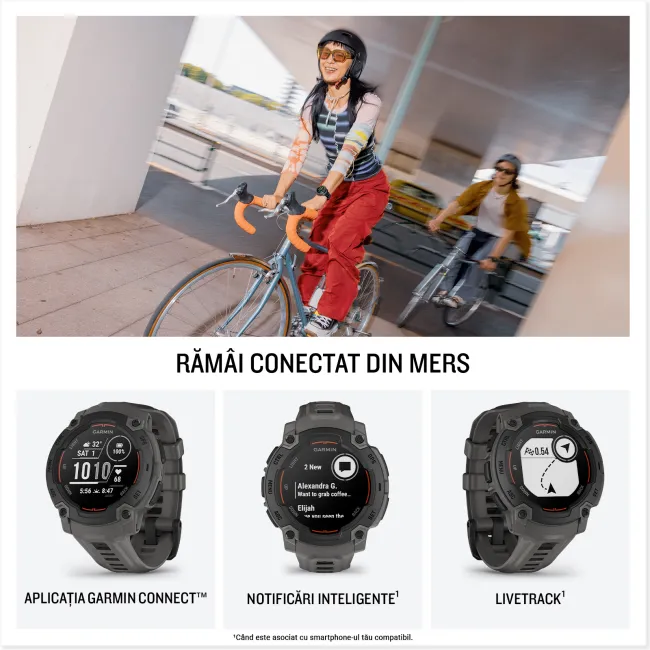 Garmin INSTINCT E - 45 mm negru - smartwatch robust cu GPS