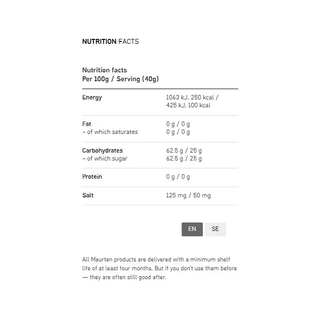 Maurten - gel - Gel 100 - 12 x 40g