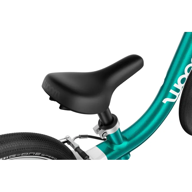 Bicicleta copii Woom 1 Go cu roti 12" - albastru Metallic Turquoise Petrol