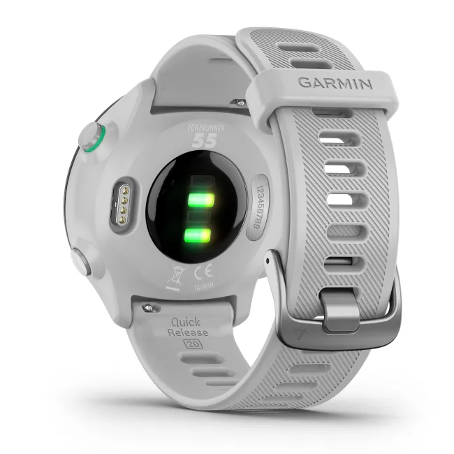 Garmin Forerunner 55 - ceas inteligent pentru alergare si bicicleta - alb