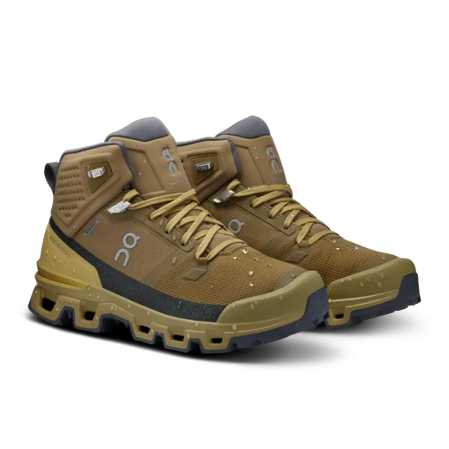 On - ghete sport pentru femei - Cloudrock 2 Waterproof - Maro Bej Hunter | Safari