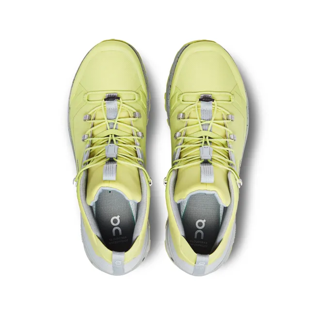 On Cloudtrax Waterproof - ghete sport pentru femei - galben deschis zest gri glaciar