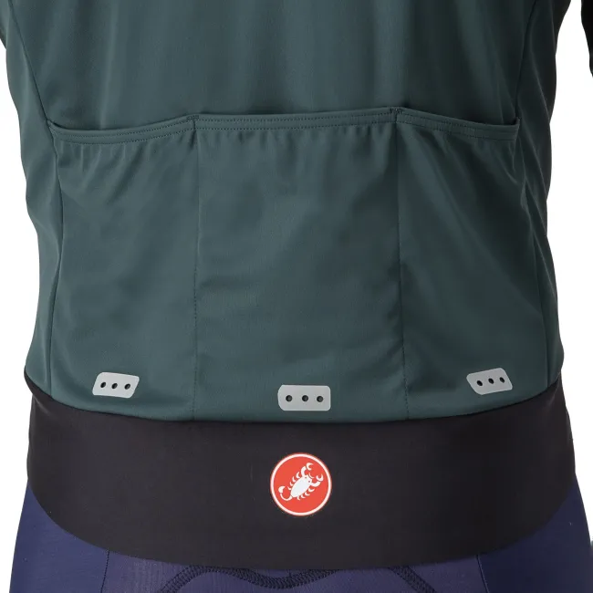 Castelli - Jacheta ciclism vreme rece sau iarna,  Alpha Doppio RoS Jacket - verde inchis rover negru