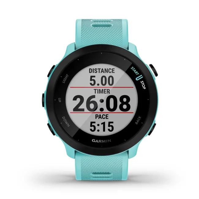 Garmin Forerunner 55 - ceas inteligent pentru alergare si bicicleta - albastru