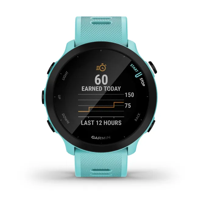 Garmin Forerunner 55 - ceas inteligent pentru alergare si bicicleta - albastru