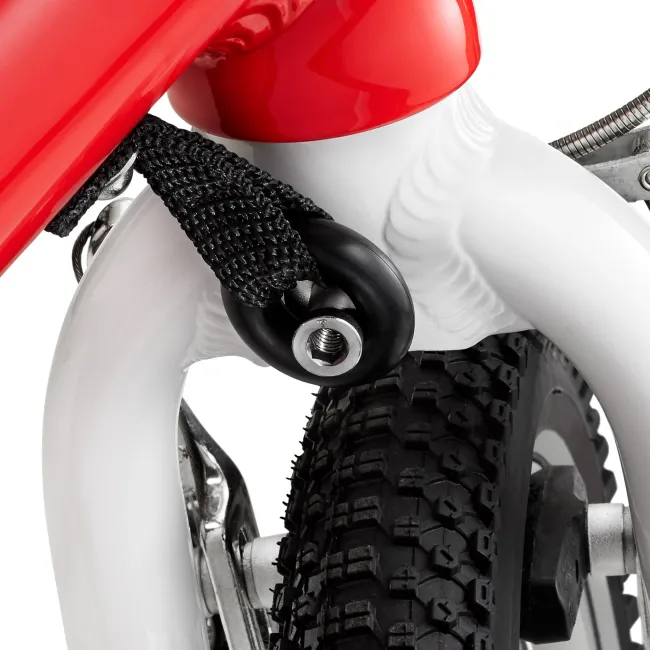 Woom - bicicleta copii 16" Woom 3 AUTOMAGIC, varsta recomandata 4-6 ani (105-120cm) - 6 kg - rosu intens alb