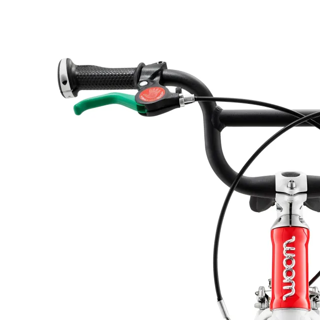 Woom - bicicleta copii 16" Woom 3 AUTOMAGIC, varsta recomandata 4-6 ani (105-120cm) - 6 kg - rosu intens alb