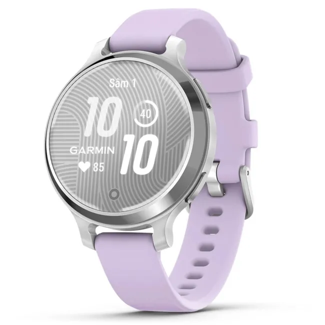 Garmin - Lily 2 Active - Argintiu, curea de silicon Purple Jasmina