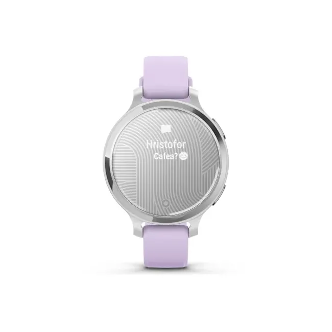 Garmin - Lily 2 Active - Argintiu, curea de silicon Purple Jasmina