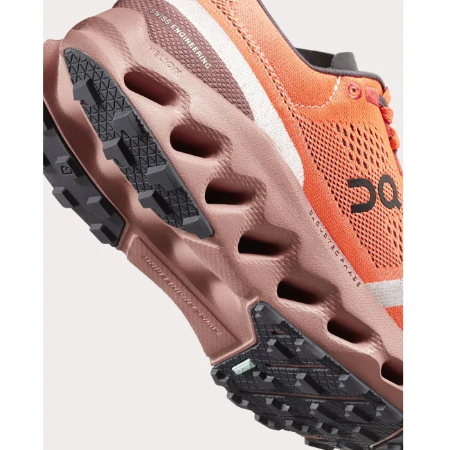 On - pantofi alergare trail - Cloudsurfer Trail - portocaliu roz Flame | Dustrose
