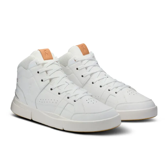 On - pantofi sport - THE ROGER Clubhouse Mid - White | Sandstone