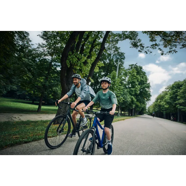 Bicicleta copii Woom 6 Explore cu roti 26" albastru Magnetic Blue