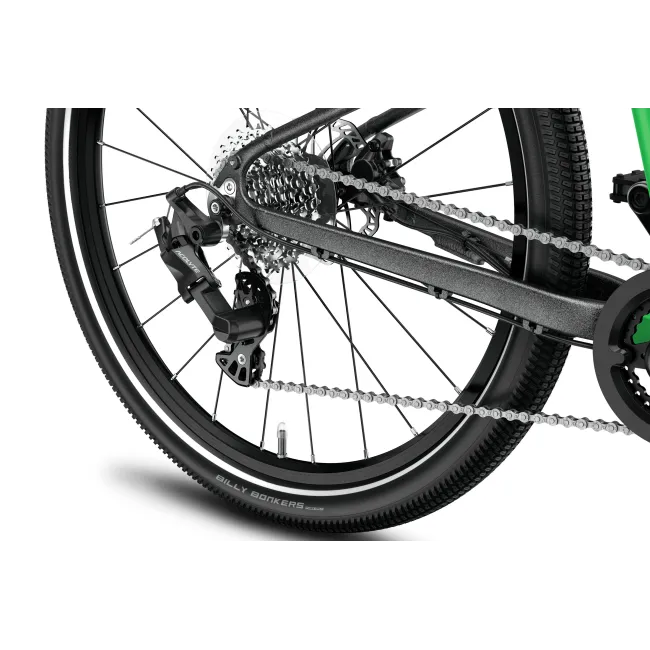 Bicicleta copii Woom 6 Explore cu roti 26" verde Jungle Green
