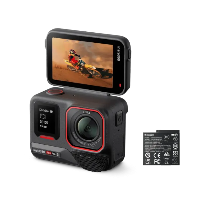 Insta360 Ace Pro 2 – Cameră de acțiune profesională 8K cu senzor 1/1.3″ şi lentilă Leica