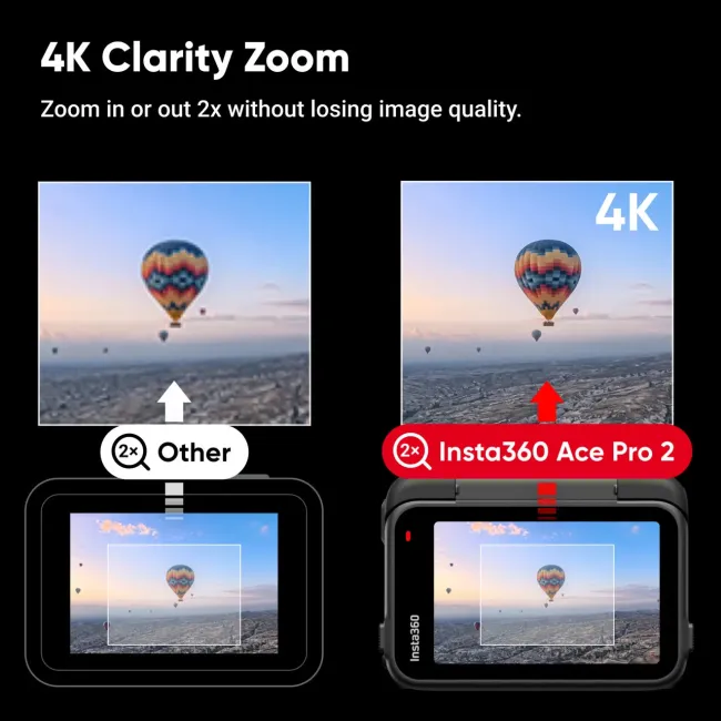 Insta360 Ace Pro 2 – Cameră de acțiune profesională 8K cu senzor 1/1.3″ şi lentilă Leica