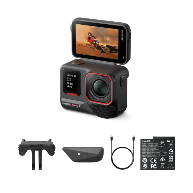 Insta360 Ace Pro 2 – Cameră de acțiune profesională 8K cu senzor 1/1.3″ şi lentilă Leica