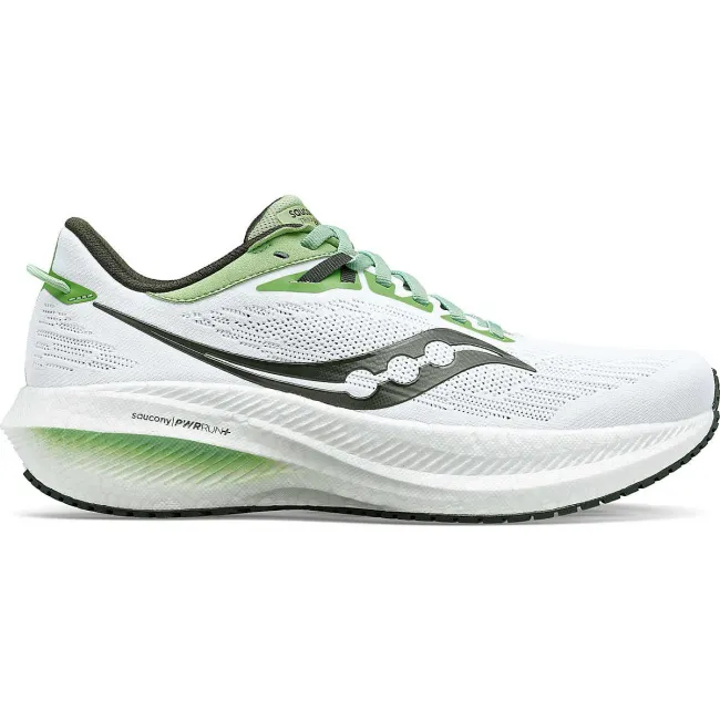 Saucony - pantofi alergare pentru barbati - Triumph 21 - white I umbra